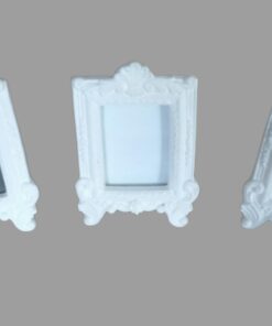 Location 3 petits cadres blanc romantique