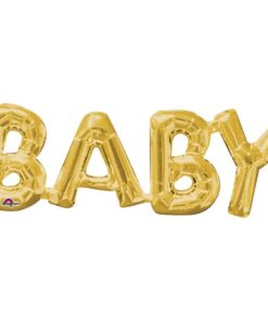 Ballons Baby doré alu 40cm