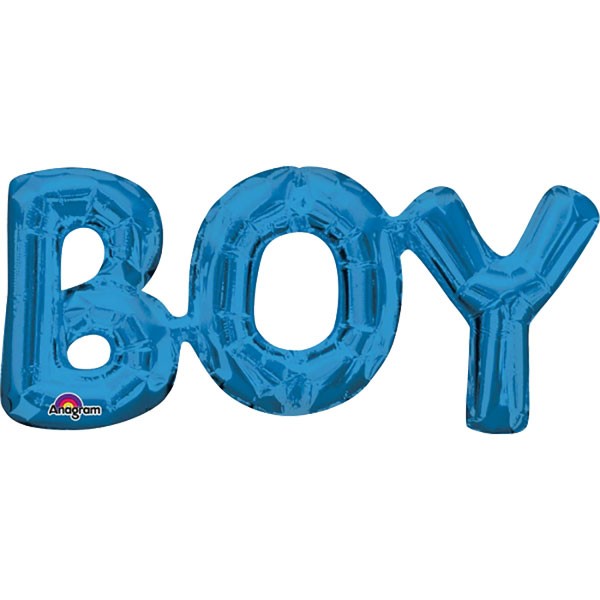 Ballon bleu "BOY" alu 40cm garcon Ballon bleu "BOY" alu 40cm garcon
