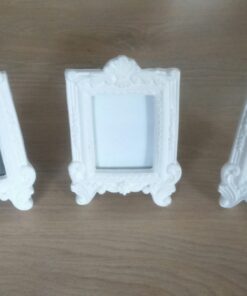 Location 3 petits cadres blanc romantique