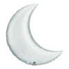 Ballon alu en forme de lune argentée 89cm