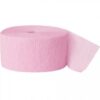 24 m ruban papier crépon rose