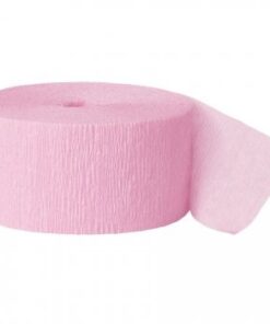 24 m ruban papier crépon rose