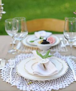 Location 10 napperons en coton crochet mariage