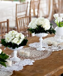 Location 10 napperons en coton crochet mariage