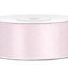 25M Ruban de satin large 25 mm rose clair poudré