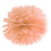 Le pompon boule de papier pêche 35cm