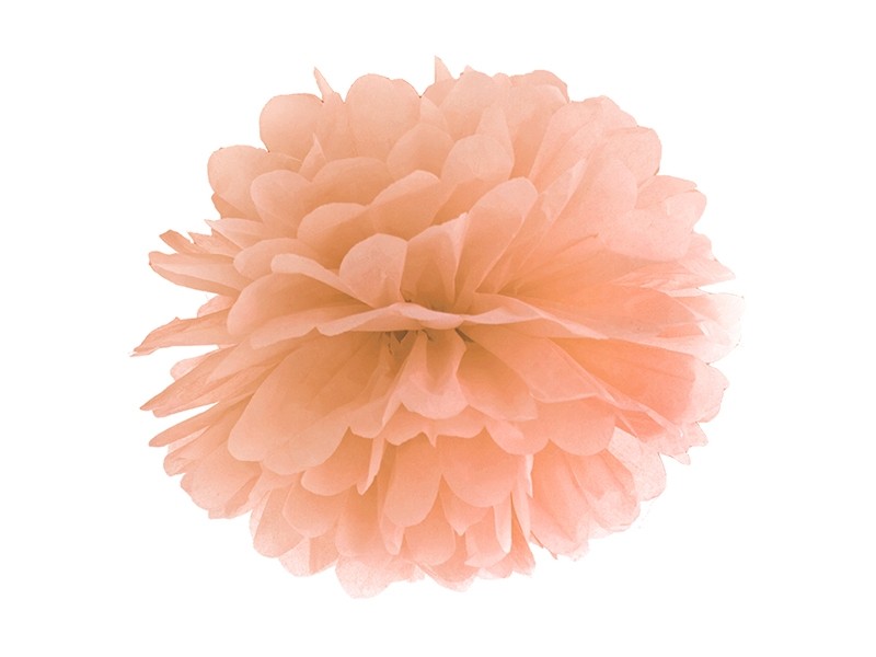Le pompon boule de papier pêche 35cm Le pompon boule de papier pêche 35cm
