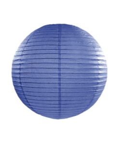 1 lampion boule japonaise bleu royal 35 cm