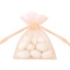 10 sachets pochons organdi saumon pêche