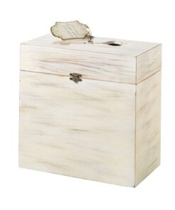 L'urne de mariage boîte en bois clé vintage