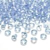 Diamants de table confettis bleu ciel 12mm misty blue