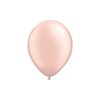 5 ballons latex pêche "pearl" pastel