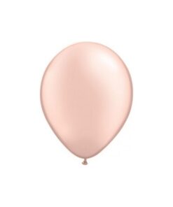 5 ballons latex pêche "pearl" pastel