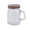 Lot de 4 Mini mason jar couvercle cuivré rose gold
