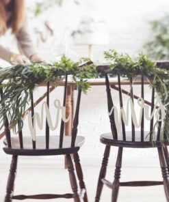 Suspensions de chaise Mr et Mrs en bois