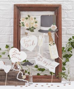 Photobooth mariage boho botanique