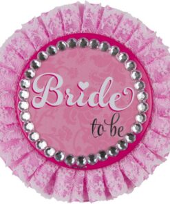 Badge rosette "bride to be" EVJF