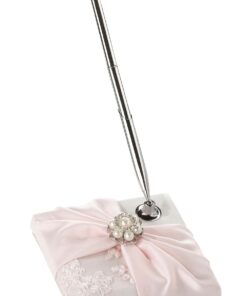 Le porte stylo mariage rose blush shabby