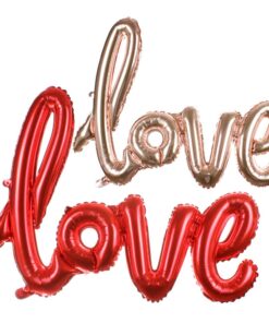 Grand ballon phrase LOVE rouge