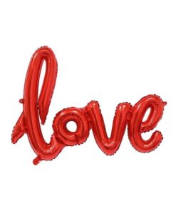 Grand ballon phrase LOVE rouge
