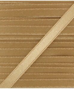 25M Ruban de satin doré clair 6mm