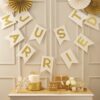 La guirlande "Just Married" crème ivoire OR glitter 3M50