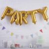 Guirlande Ballons " Party " mylar Gold