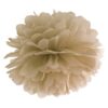 Le pompon en papier beige caramel kraft 35cm