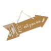 La fleche signaletique "c'est par ici" boho kraft