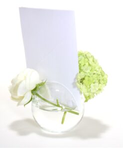 Location vase boule D5cm soliflore porte menu
