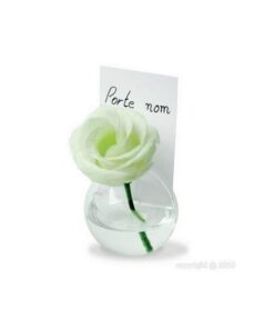 Location vase boule D5cm soliflore porte menu