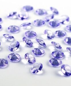 100 diamant de table mauve lilas 12mm