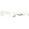 Guirlande "Happy Birthday" dorée glitter