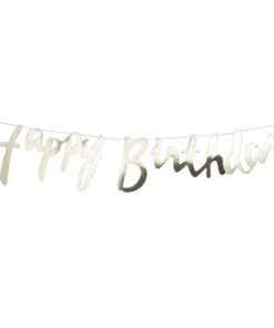 Guirlande "Happy Birthday" dorée glitter