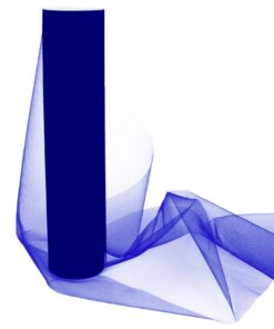 Tulle mariage bleu roi 30cm rouleau 25M