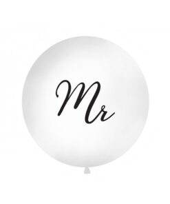 Le ballon géant rond mariage "Mr" 40cm