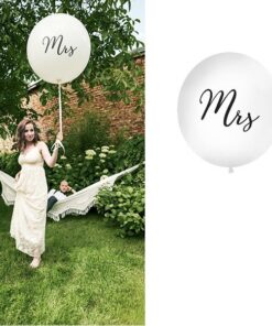 Le ballon géant mariage "Mrs" madame
