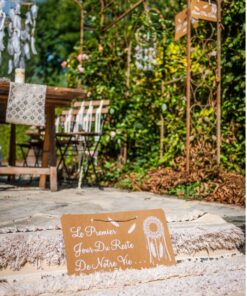 La pancarte mariage boho kraft