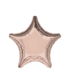 Ballon rose gold cuivré étoile 45 cm
