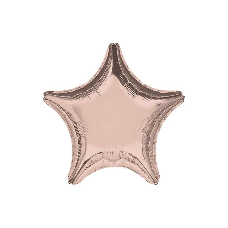 Ballon rose gold cuivré étoile 45 cm Ballon rose gold cuivré étoile 45 cm