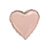 Ballon rose gold cuivré coeur 45 cm
