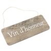 Panneau vin d'honneur en bois pour mariage