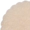 25 rond dentelle crème 24cm table dragées