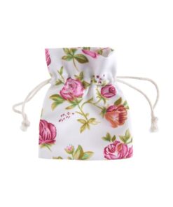 4 sachets à dragées fleurs liberty rose