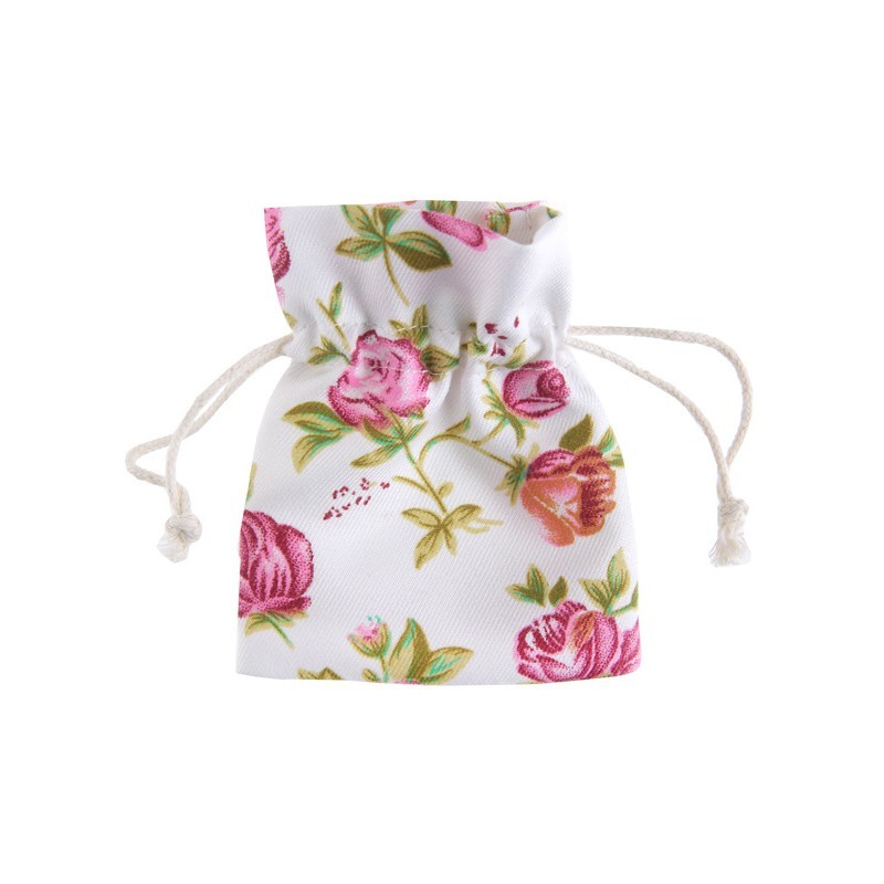 4 sachets à dragées fleurs liberty rose 4 sachets à dragées fleurs liberty rose