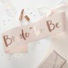 Echarpe bandeau "Bride to be" rose gold EVJF