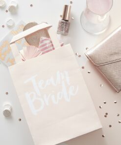 5 Sac en papier "Team Bride" mariage EVJF