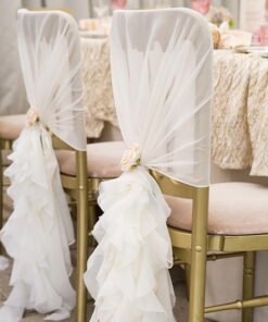 Location 2 noeuds blanc décor chaises mariés table d'honneur