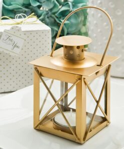 Location petite lanterne cage bougeoir OR mat